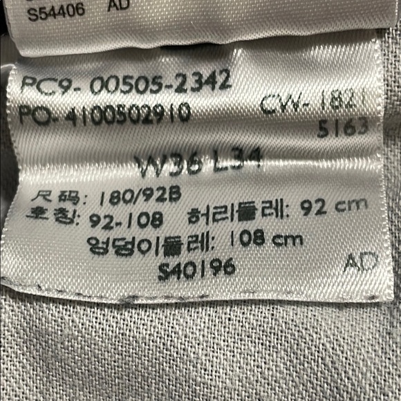 Levi's Black Jeans Men’s Tag size 36 x 34 5 Pocket Black Label - Picture 13 of 13